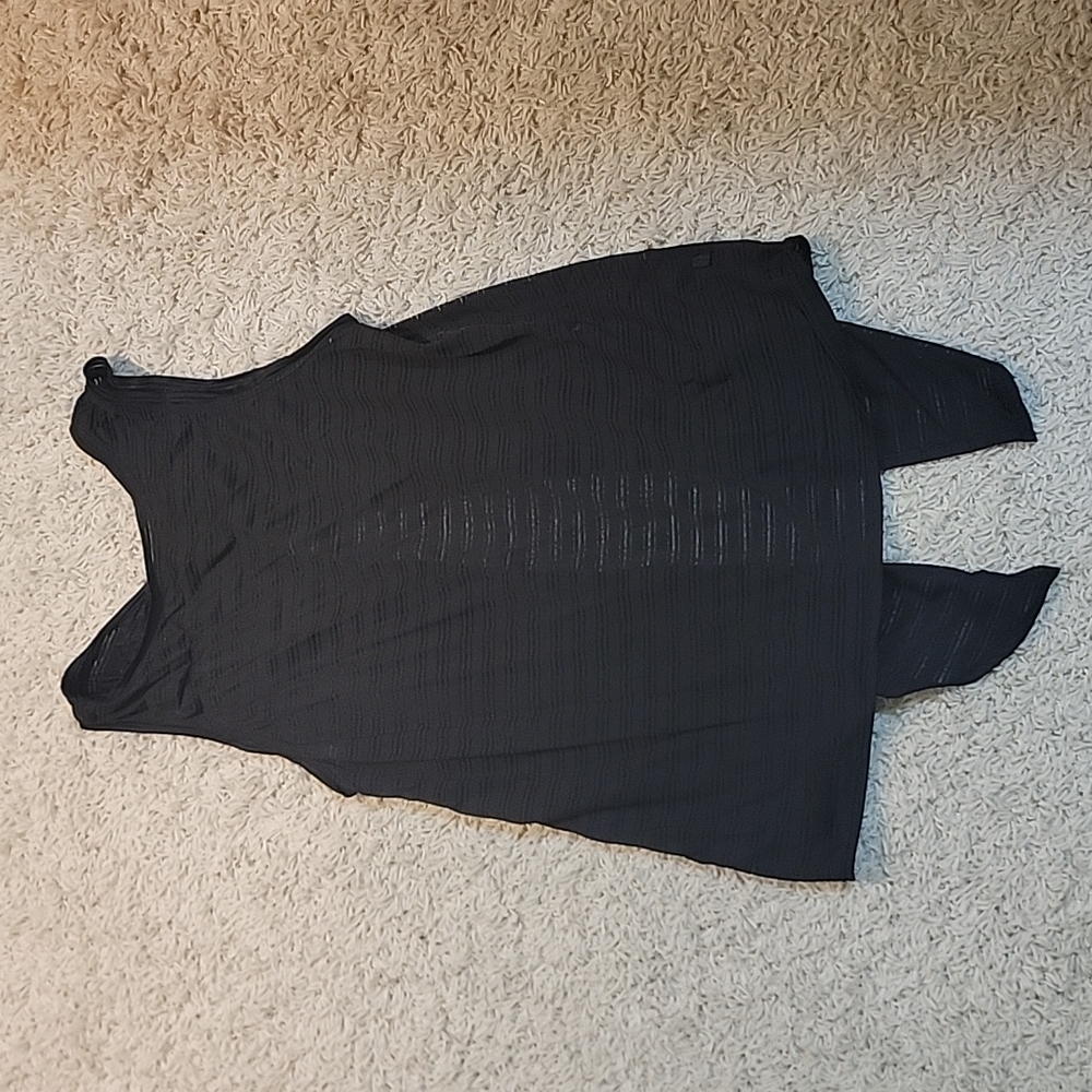 Lululemon Meet Halfway See Through Tank.  Black, size 4.